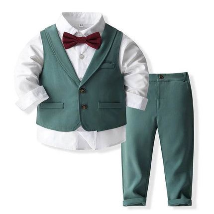 Baby Boy Formal Costume Suit Gentleman Outfit - Gentleman Outfit - campure - Mad Fly Essentials
