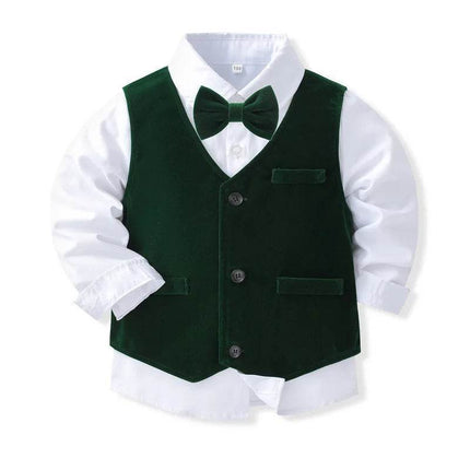 Baby Boy Formal Costume Suit Gentleman Outfit - Gentleman Outfit - campure - Mad Fly Essentials