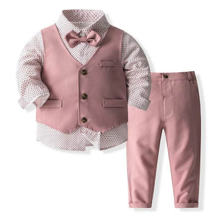 Baby Boy Formal Costume Suit Gentleman Outfit - Gentleman Outfit - campure - Mad Fly Essentials