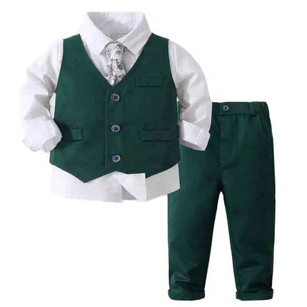Baby Boy Formal Costume Suit Gentleman Outfit - Gentleman Outfit - campure - Mad Fly Essentials