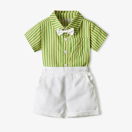 Baby Boy Formal Stripe Gentleman Outfit - Mad Fly Essentials