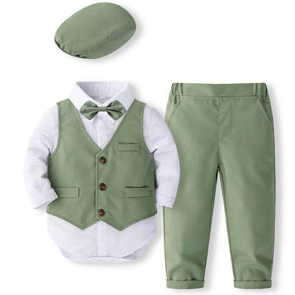 Baby Boy Green Formal Gentleman Outfit – Mad Fly Essentials