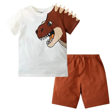 Baby Boy Green Animal Dinosaur Outfit Clothing Set - Clothing Set - SAILEROAD - Mad Fly Essentials