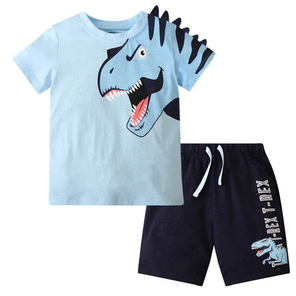 Baby Boy Green Animal Dinosaur Outfit Clothing Set - Clothing Set - SAILEROAD - Mad Fly Essentials