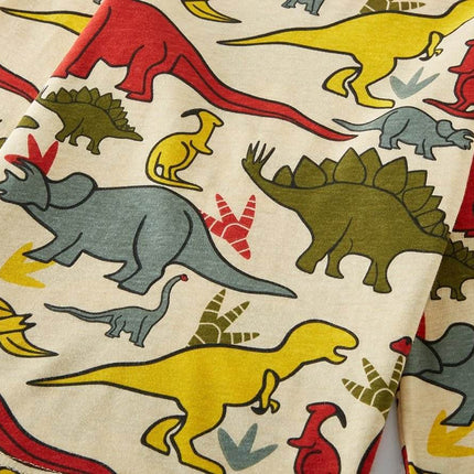 Baby Boy Green Dinosaur Pajama Set - Pajama Set - SAILEROAD - Mad Fly Essentials