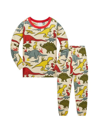 Baby Boy Green Dinosaur Pajama Set - Pajama Set - SAILEROAD - Mad Fly Essentials