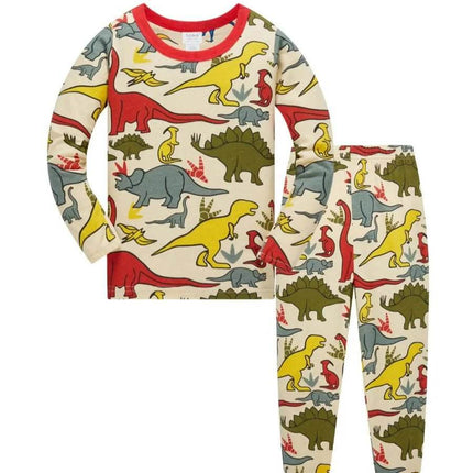 Baby Boy Green Dinosaur Pajama Set - Pajama Set - SAILEROAD - Mad Fly Essentials