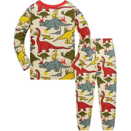 Baby Boy Green Dinosaur Pajama Set - Pajama Set - SAILEROAD - Mad Fly Essentials