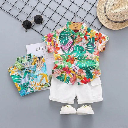 Baby Boy Hawaiian Beach Tracksuit Set - Tracksuit Set - kids Tales - Mad Fly Essentials