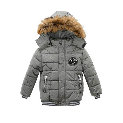 Baby Boy Keep Warm Solid Hooded Jacket - Jacket - Liakhouskaya - Mad Fly Essentials