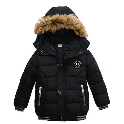 Baby Boy Keep Warm Solid Hooded Jacket - Jacket - Liakhouskaya - Mad Fly Essentials