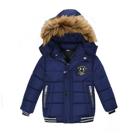 Baby Boy Keep Warm Solid Hooded Jacket - Jacket - Liakhouskaya - Mad Fly Essentials