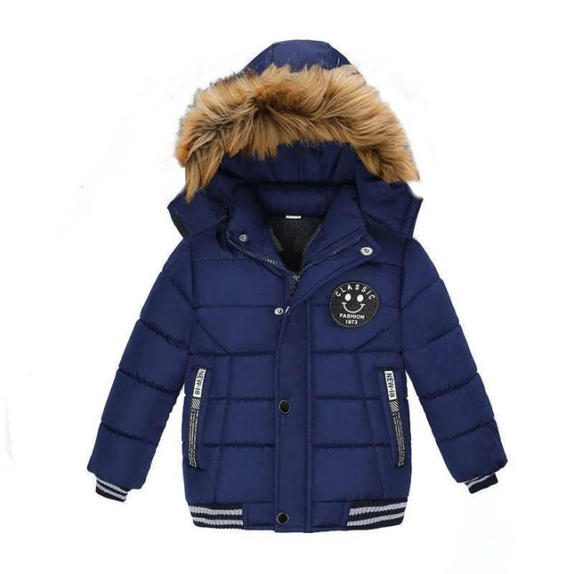 Baby Boy Keep Warm Solid Hooded Jacket - Jacket - Liakhouskaya - Mad Fly Essentials