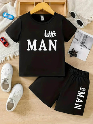 Baby Boy Little Man Graphic Tracksuit - Mad Fly Essentials