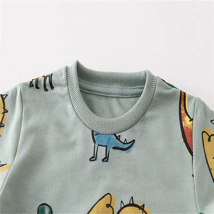 Baby Boy Long Dinosaur Animal Sweater - Sweater - jumping meters - Mad Fly Essentials