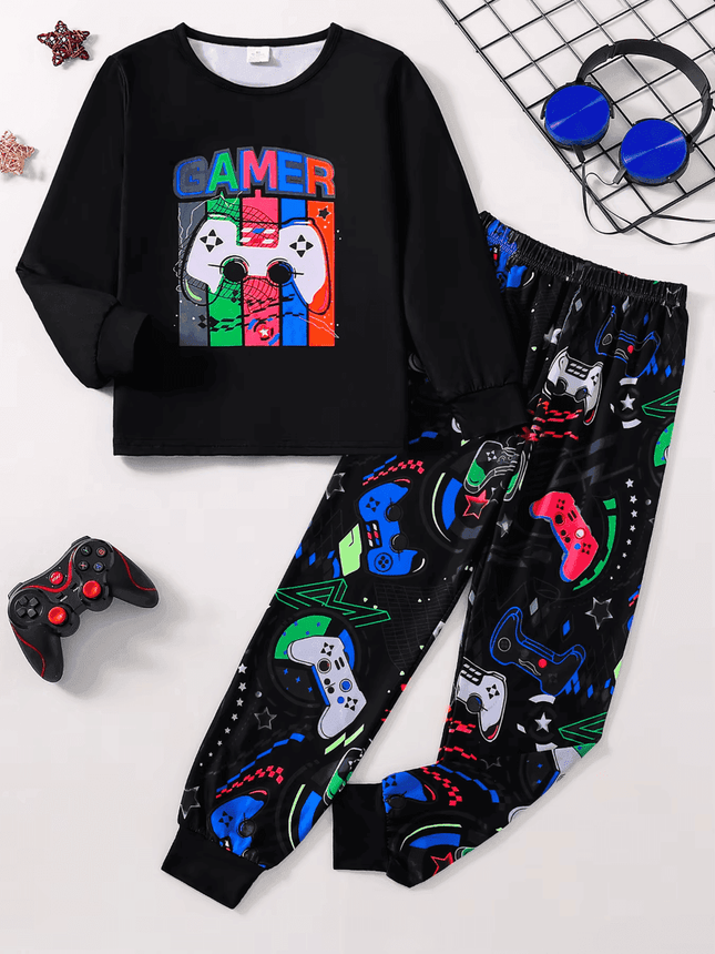 Baby Boy Luminous Gamer 3D Pajama Set - Pajama Set - Little Bitty - Mad Fly Essentials