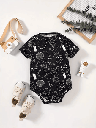 Baby Boy Newborn Space Astronaut Romper - Mad Fly Essentials