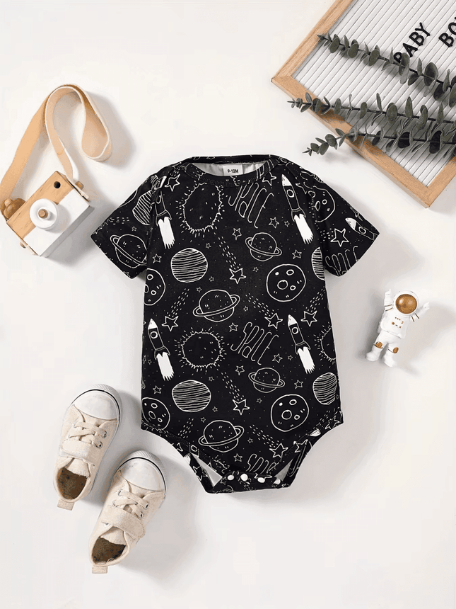 Baby Boy Newborn Space Astronaut Romper - Mad Fly Essentials