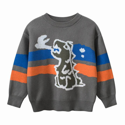 Baby Boy Panda Bear Dinosaur Sweater - Sweater - jumping meters - Mad Fly Essentials
