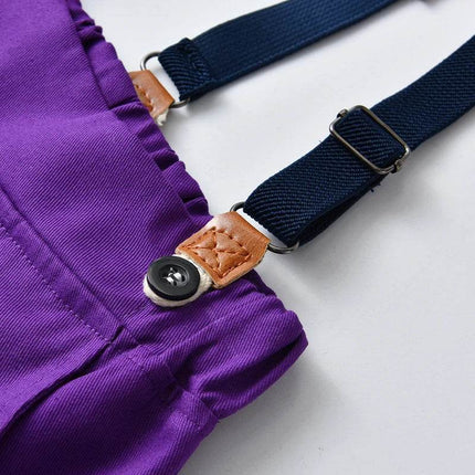 Baby Boy Plaid Blue Gentleman Outfit - Gentleman Outfit - Top and top - Mad Fly Essentials