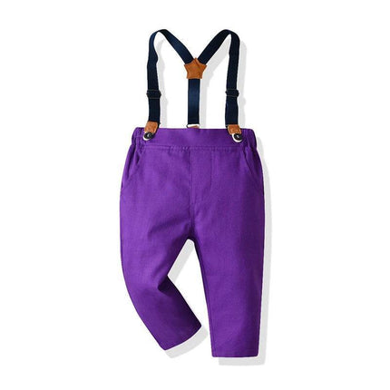 Baby Boy Plaid Blue Gentleman Outfit - Gentleman Outfit - Top and top - Mad Fly Essentials