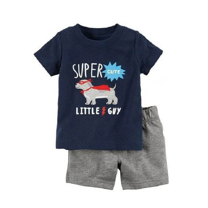 Baby Boy Plaid European Dinosaur Sleepwear Pajama Set - Pajama Set - Hooyi - Mad Fly Essentials