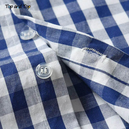 Baby Boy Plaid Top Pants Suspender Gentleman Outfit - Gentleman Outfit - Top and top - Mad Fly Essentials