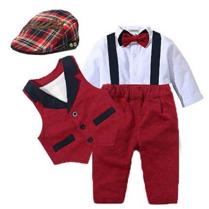 Baby Boy Romper Formal Gentleman Outfit - Mad Fly Essentials