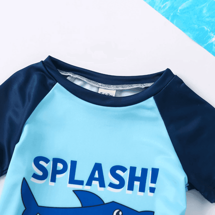 Baby Boy Shark Pattern Swimwear Set - Swimwear Set - Honeyzone - Mad Fly Essentials