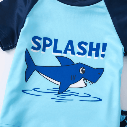 Baby Boy Shark Pattern Swimwear Set - Swimwear Set - Honeyzone - Mad Fly Essentials