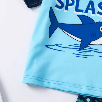 Baby Boy Shark Pattern Swimwear Set - Swimwear Set - Honeyzone - Mad Fly Essentials