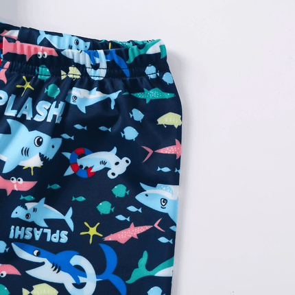 Baby Boy Shark Pattern Swimwear Set - Swimwear Set - Honeyzone - Mad Fly Essentials