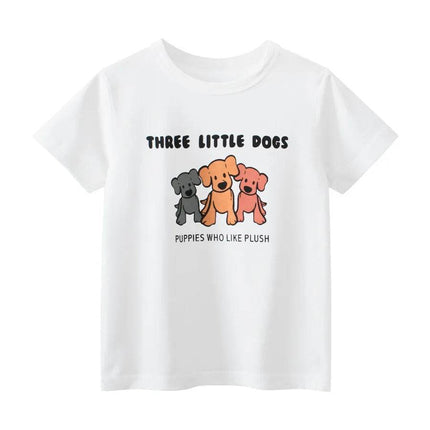 Baby Boy Short Dinosaur Graphic Shirt - Shirt - BENLI WHITE - Mad Fly Essentials