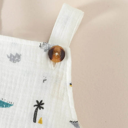 Baby Boy Short Dinosaur Suspender Clothing Set - Clothing Set - jumping meters - Mad Fly Essentials