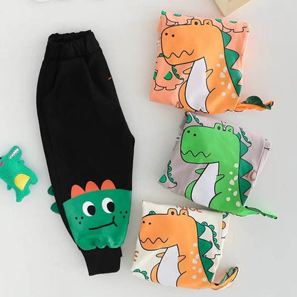 Baby Boy Spring Dinosaur 2pc Tracksuit - Tracksuit - 27kids - Mad Fly Essentials
