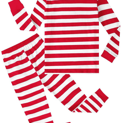 Baby Boy Striped Carnival Rainbow Pajama Set - Pajama Set - Hooyi - Mad Fly Essentials