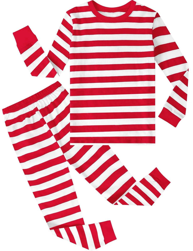 Baby Boy Striped Carnival Rainbow Pajama Set - Pajama Set - Hooyi - Mad Fly Essentials