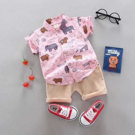 Baby Boy Summer Animal Clothing Set - Clothing Set - Baby Essentials - Mad Fly Essentials