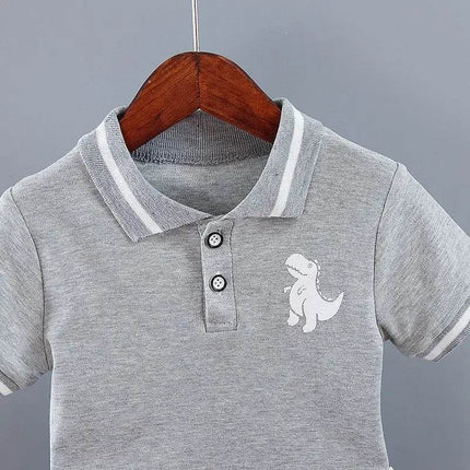Baby Boy Summer Dinosaur 2pc Shirt Clothing Set - Clothing Set - pudcoco - Mad Fly Essentials