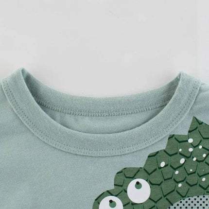 Baby Boy Summer Gator Cartoon Shirt - Shirt - 27kids - Mad Fly Essentials