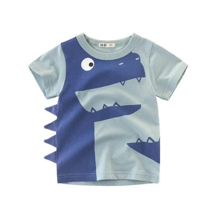 Baby Boy Summer Gator Cartoon Shirt - Shirt - 27kids - Mad Fly Essentials