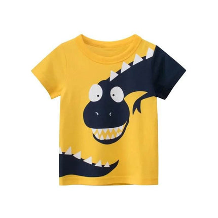 Baby Boy Summer Gator Cartoon Shirt - Shirt - 27kids - Mad Fly Essentials