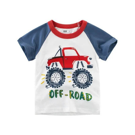 Baby Boy Summer Gator Cartoon Shirt - Shirt - 27kids - Mad Fly Essentials