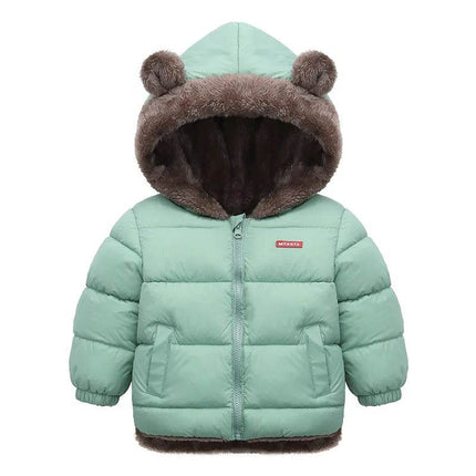 Baby Boy Thick Fleece Hooded Jacket - Jacket - Liakhouskaya - Mad Fly Essentials