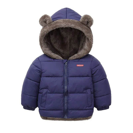 Baby Boy Thick Fleece Hooded Jacket - Jacket - Liakhouskaya - Mad Fly Essentials