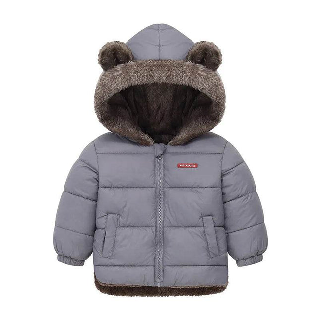 Baby Boy Thick Fleece Hooded Jacket - Jacket - Liakhouskaya - Mad Fly Essentials