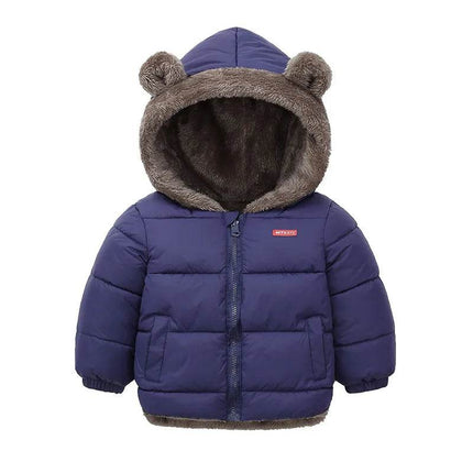 Baby Boy Thick Fleece Hooded Jacket - Jacket - Liakhouskaya - Mad Fly Essentials