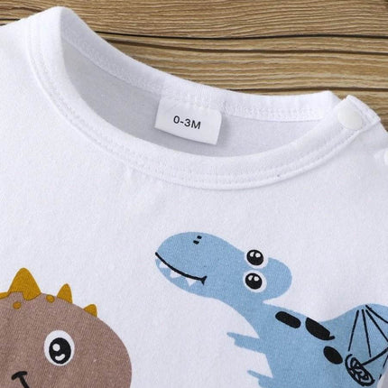 Boys 0 - 18M Dinosaur Animal Set Baby Romper - Baby Romper - PatPat - Mad Fly Essentials