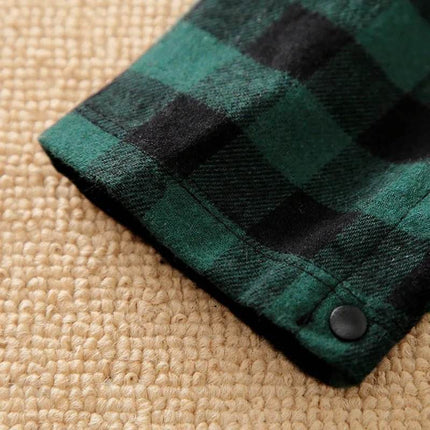 Boys 0 - 18M Plaid Infant Baby Romper - Baby Romper - Prowow - Mad Fly Essentials