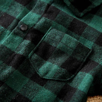 Boys 0 - 18M Plaid Infant Baby Romper - Baby Romper - Prowow - Mad Fly Essentials